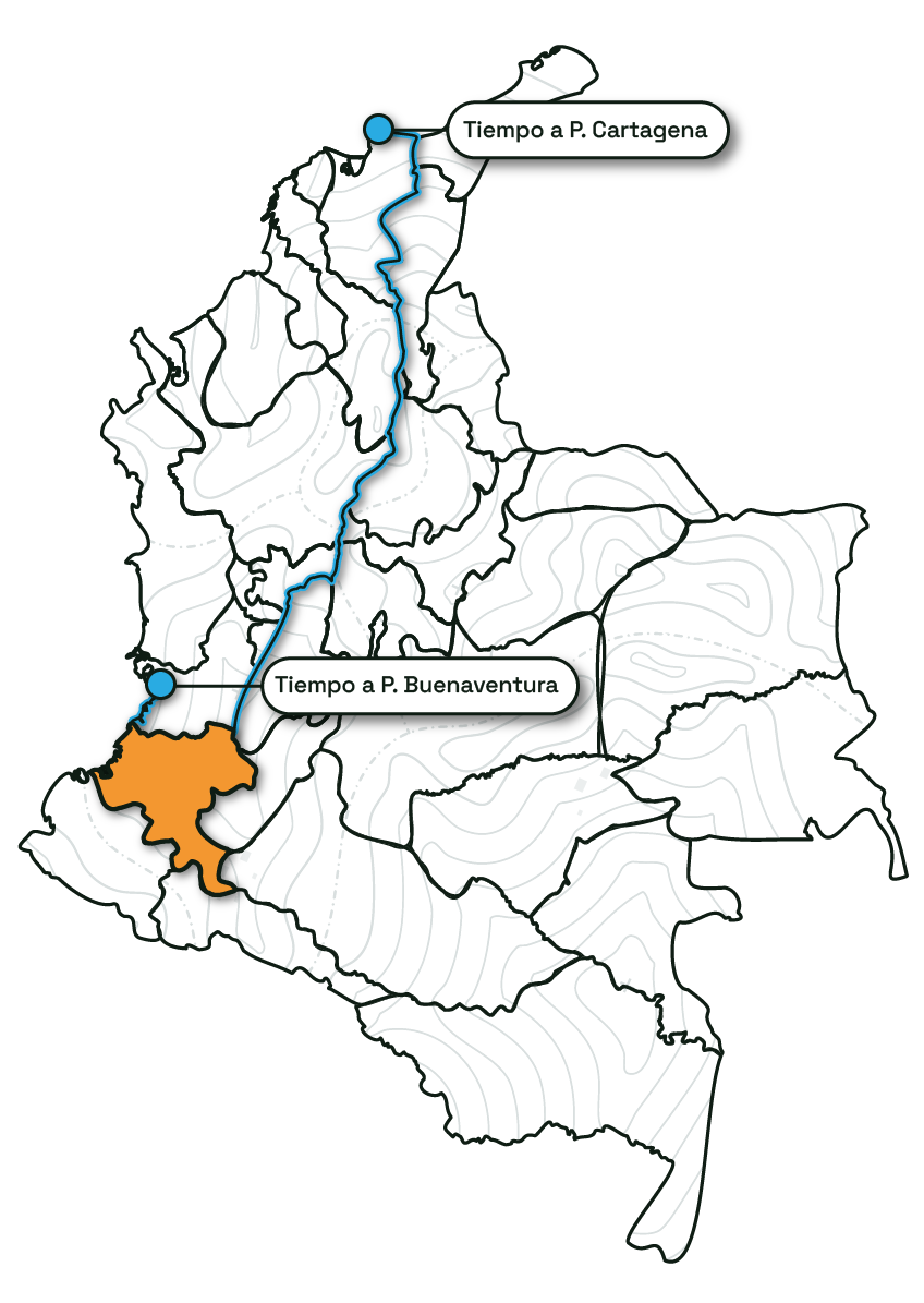 Cauca map