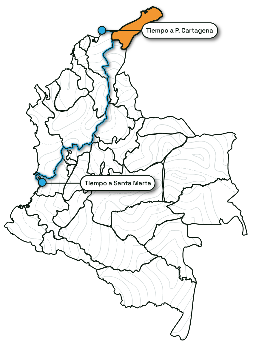 Santa Marta map